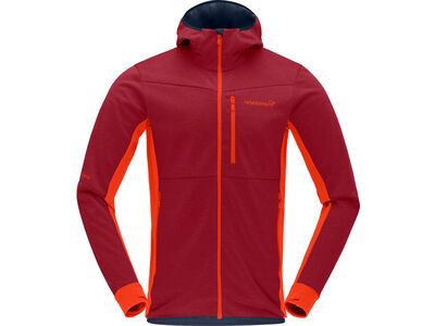 Norrona falketind warm2 Octa Hood M's, arednalin/rhubarb