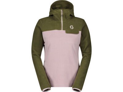 Scott Defined Original Fleece Women's Pullover, fir green/cloud pink