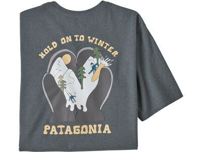 Patagonia Men's Hold On To Winter Responsibili-Tee, plume grey