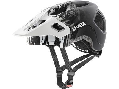 uvex react jr., white-black matt