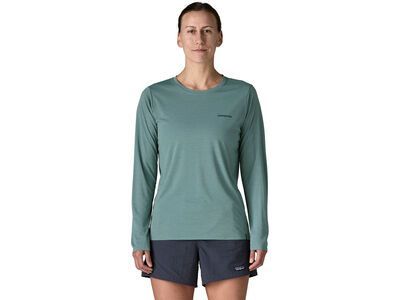 Patagonia Women's Long-Sleeved Capilene Cool Daily Shirt - Boardshort Logo, blue sage/light blue sage x-dye - Bild 3