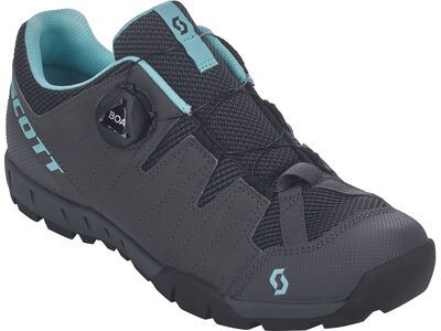 Scott Sport Trail Boa Lady Shoe, dark grey/turquoise blue