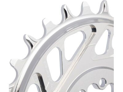 Burgtec 3 mm Offset Thick Thin Chainring SRAM 8-Bolt, rhodium silver - Bild 4