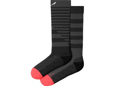 Salewa Fanes Hybrid Stripes Merino Socken Damen, medium grey melange