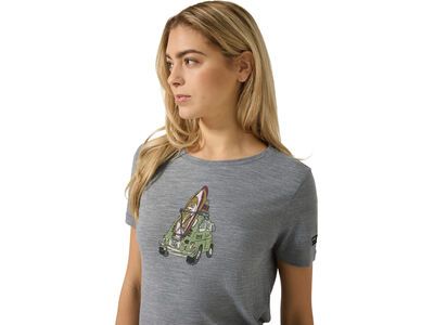 super.natural Surfcar Tee Damen, cashmere grey melange/various - Bild 5