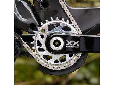 Burgtec 3 mm Offset Thick Thin Chainring SRAM 8-Bolt, rhodium silver - Bild 17