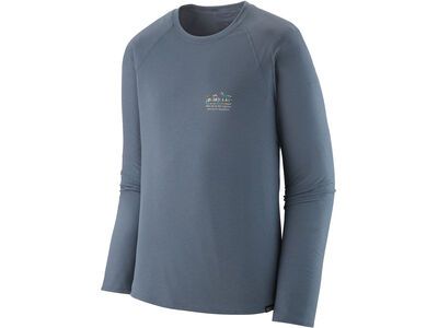 Patagonia Men's Long-Sleeved Capilene Cool Trail Graphic Shirt, unity fitz: utility blue