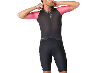Castelli Saturday Morning Skinsuit, black/rosa giro/smoky gray - Bild 1