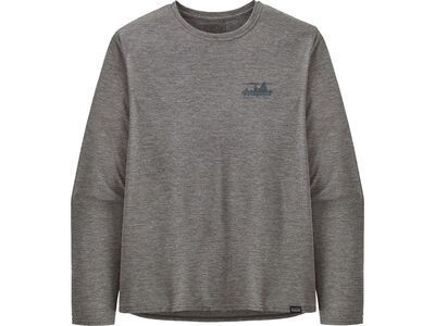 Patagonia Men's Long-Sleeved Capilene Cool Daily Graphic Shirt, '73 skyline: feather grey