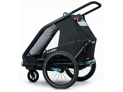 Cube Kinder Fahrradanhänger Double CMPT, black - Bild 2