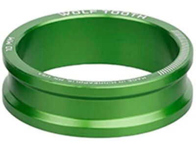 Wolf Tooth Precision Headset Spacers - 10 mm, green
