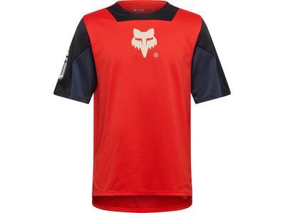 Fox Youth Defend SS Jersey Elevated, fluorescent red
