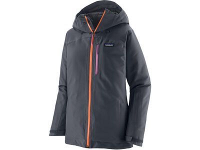 Patagonia Women's Insulated Powder Town Jacket, smolder blue w/orange peel