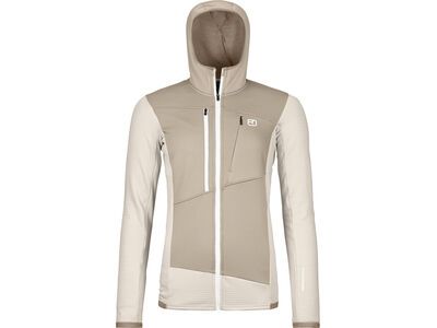 Ortovox Merino Fleece Grid Hoody W, white chalk