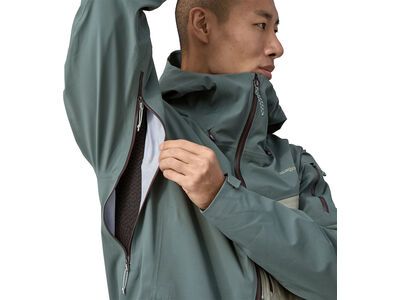 Patagonia Men's SnowDrifter Jacket, smolder blue w/raptor brown - Bild 7