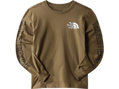 The North Face Men’s Long-Sleeve Printed Heavyweight Tee, military olive