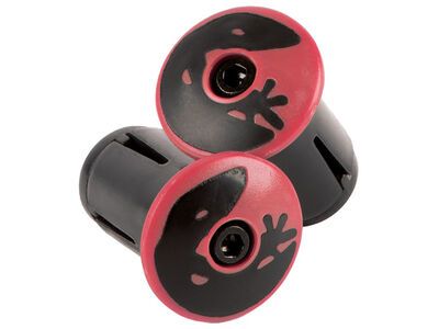 Lizard Skins Road Bar End Plugs, crimson red