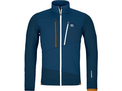 Ortovox Merino Fleece Grid Jacket M, deep ocean