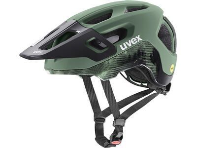 uvex react MIPS moss green-black matt