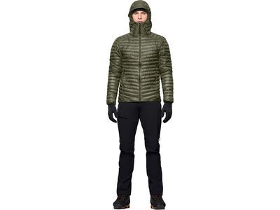 Norrona trollveggen down800 super light Hood M's, deep lichen green - Bild 4