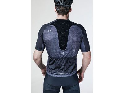 X-Bionic Corefusion Men's Cycling Short Sleeve Merino Jersey, opal black melange - Bild 7