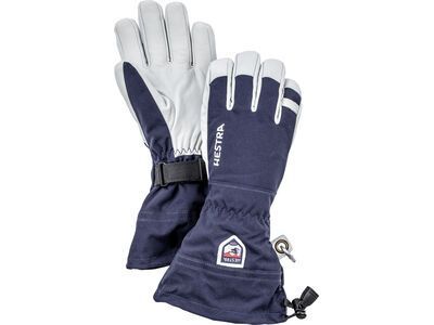 Hestra Army Leather Heli Ski 5 Finger navy