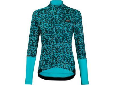 Gore Wear Progress Thermo Rain Camo Trikot Damen, scuba blue/orbit blue