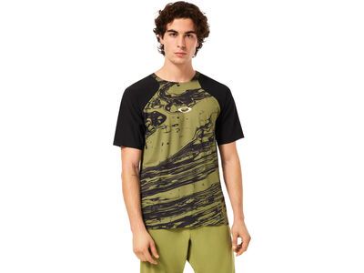 Oakley Seeker Airline SS Jersey, duality swirl green/black - Bild 5