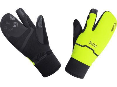 GOREWEAR Gore-Tex Thermo Split Handschuhe, black/neon yellow - Bild 1