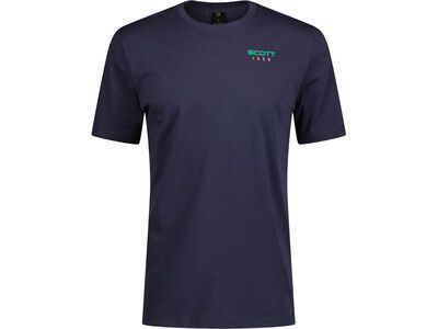 Scott Retro Short-Sleeve Men's Tee, dark blue/amazon green