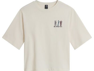 The North Face W Ski Embro Boxy SS Tee Graphic, white dune - Bild 1