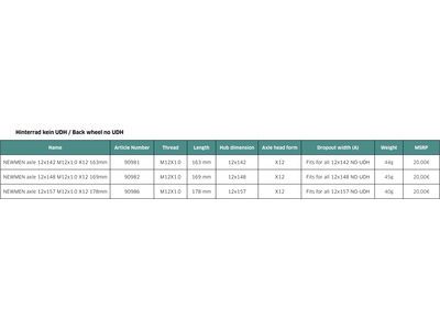 Newmen Axle 12x157 M12x1.0 X12 178 mm - Bild 4
