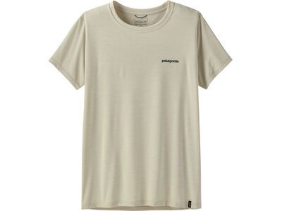 Patagonia Women's Capilene Cool Daily Shirt - Boardshort Logo dyno white