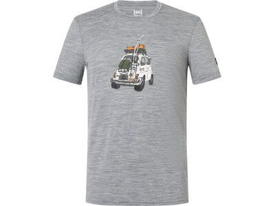 super.natural M Carski Tee, cashmere grey melange/various