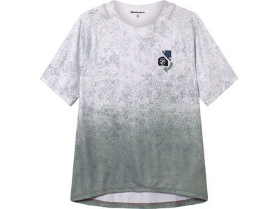 Endura Damen Singletrack Kurzärmeliges Bedrucktes T-Shirt, aero blue - Bild 1