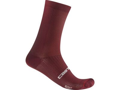 Castelli Espresso 18 Sock deep bordeaux