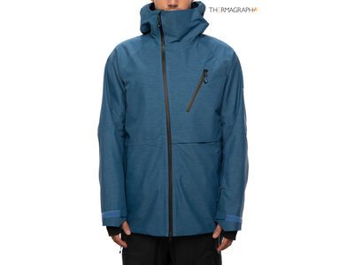 686 Men's GLCR Hydra Thermagraph Jacket, blue storm heather