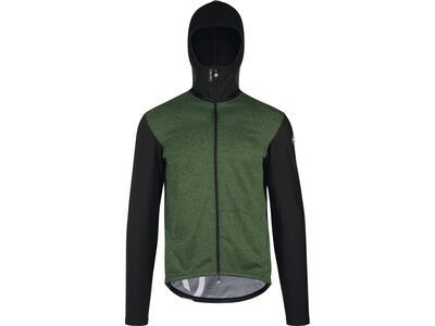 Assos Trail Spring Fall Hooded Jacket, mugo green