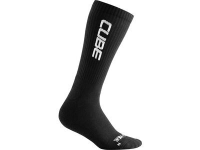Cube Socke After Race High Cut Logo, black´n´white