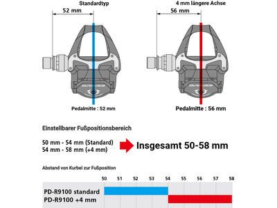 Shimano Dura-Ace PD-R9100 - 4 mm längere Achse - Bild 2
