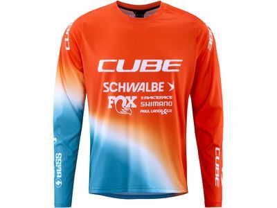 Cube MTB Trikot X Factory Racing langarm, black´n´white - Bild 1