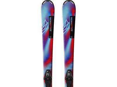 Salomon QST S + C5 GW J75, pastel neon blue 3/poppy red/black - Bild 4