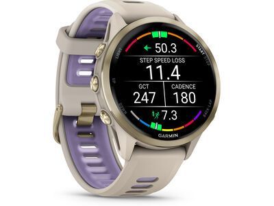 Garmin Forerunner 970, gray/softgold titan - Bild 5
