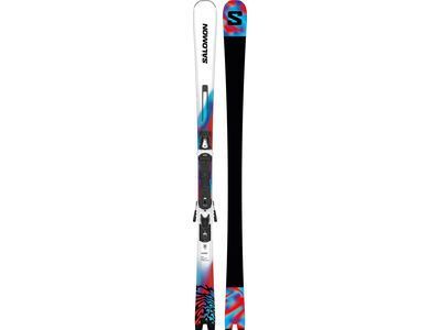 Salomon Addikt + MI12 GW F80, white/neon blue/red