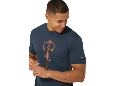 super.natural Vintage Bike Tee Herren, blueberry/high risk red/dried tobacco - Bild 4