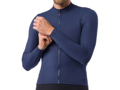 Castelli Thermowoven LS Jersey belgian blue