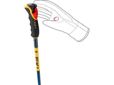 Leki Spitfire 3D, denimblue/aegeanblue/mustardyellow - Bild 5