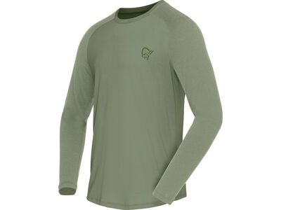 Norrona femund pureUll Long Sleeve M's, deep lichen green - Bild 2