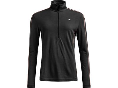 Ortovox 185 Rock'n'wool Zip Neck W, black raven - Bild 1