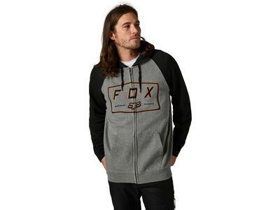 Fox Badger Zip Fleece, heather graphite